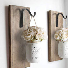 DIYARTS 5 Pollici Ferro Battuto Gancio Lanterna Appesa Giacca Giardino Vaso di Fiori Decorazione Rustica Staffa Piegatura Parete Stile retrò