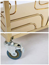 MEI XU Carrelli di Stoccaggio Carrello portautensili - Scaffale Mobile per Auto da Dessert in Cartone da Auto dell'hotel per Auto da tè di Lusso in Titanio Carrelli di Utilità