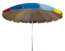 Joy Summer Ombrellone Alluminio Spiaggia Mare Giardino Arcobaleno 240 cm 16 Stecche in Fiberglass