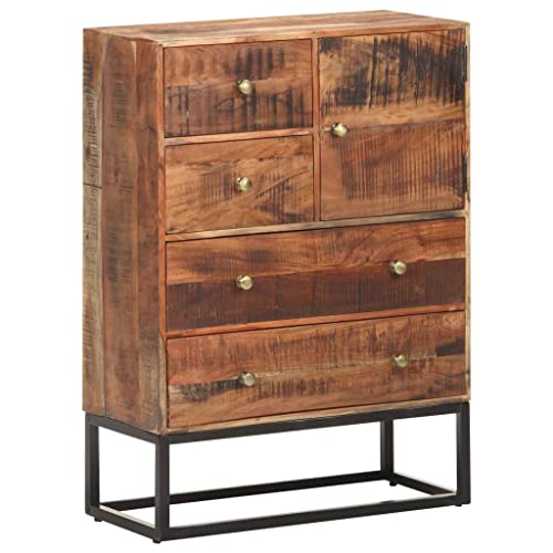 vidaXL Credenza 65x30x90 cm in Legno Grezzo di Acacia