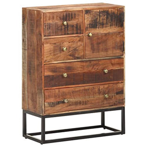 vidaXL Credenza 65x30x90 cm in Legno Grezzo di Acacia
