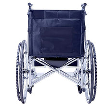 Sedia A Rotelle Pieghevole - Sedia da Trasporto Leggera con Bracciolo Ergonomico E Vasino, Anziani Disabili A