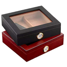 ZYING Black Red Cedar Legno Cigar Box (30Pcs Cigars) Caso Humidor immagazzinamento nel Governo con l'igrometro (Color : B)