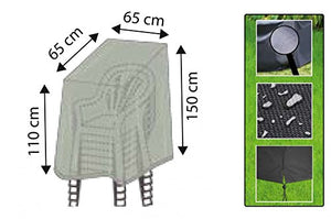 Gartenpirat Deluxe Telo Copertura per sedie impilabili da Giardino 65 x 65 x 150 cm