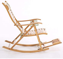 Reclinabili Bamboo Sedia a Dondolo Bambino Sedia Pieghevole per Adulti Casa Poltrona Sedia Cool Sedie Fretta Sedia anziana Pranzo Pranzo Pranzo Sedia