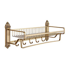 DKEE Portasciugamani Antico Scaffale Portasciugamani Vintage Imitazione Rame in Stile Europeo