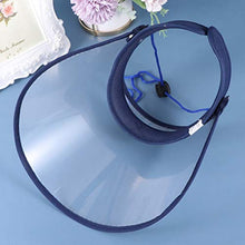 BESPORTBLE Visiera di Sicurezza Cappello Protettivo Visiera Trasparente Protezione Anti-Sputa Copricapo Blu Navy