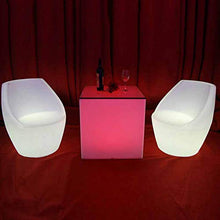 WYLX Cube Sgabello Lampada,LED Light Cubo Sgabello,Sgabello Cubo Illuminato A LED,per La Decorazione di Bar per Feste All'aperto in Cortile
