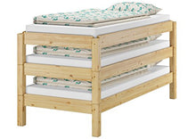 Erst-Holz Moderno futon IMPILABILE per Materasso 90x200 in Pino con doghe rigide 60.48-09