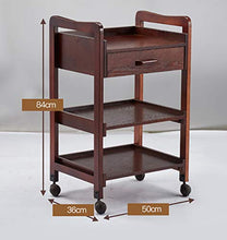Carrelli portaoggetti Veicolo commerciale di bellezza multifunzionale di legno solido dell'attrezzatura di bellezza del carrello di bellezza del carrello di bellezza con la ruota universale ed il cass