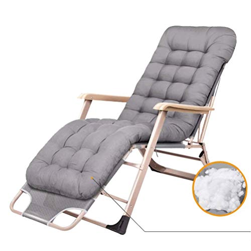 Sedia a Dondolo Giardino reclinabile con Cuscini Persone Pesanti Piattaforma Patio Esterno Pieghevole Rocker Supporti sedili a gravità Zero Salotto familiare