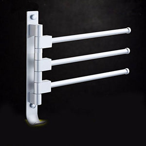 MBYW Portasciugamani Moderno e Minimalista Alto carico Portasciugamani Elegante da Bagno Mensola portaoggetti Porta Asciugamani, Spazio Alluminio, Girevole, portasciugamani, 27 * 32 cm