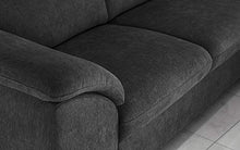 Dafnedesign.Com - Divano Letto angolare 3 posti Letto con penisola a Destra - Nero - Materiale: Tessuto - cm. 269 x 175 x 94h
