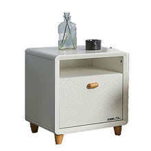 Comodini Inizio Camera Ufficio verniciato Comodino semplice legno Mobile con cassetti Mobili Camera Da Letto Armadi Comodino con cassetto ( Colore : Bianca , Dimensione : 43.8X42.4X49.8CM )