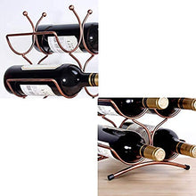 Supporto Bottiglie In Metallo Portabottiglie Per Vino Portabottiglie Per Vino Dal Design- Decorazioni Per La Casa Portabottiglie, Contiene 6 Bottiglie Di Vino Rosso