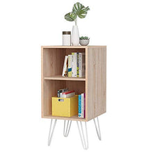 DGHJK Mobili Tavolino da caffè, Comodino in Stile retrò Comodino o tavolino da Telefono con Ripiani a 2 Livelli, 40x44,5x80 cm