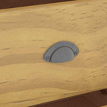 HappyL Credenza Governo del cassetto Cassettiera 6 cassetti Comodino Catena collinare 125x40x80 cm Solido Legno di Pino