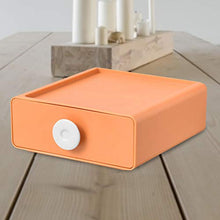 Aosong - Scatola portaoggetti da scrivania innovativa, in plastica, per ufficio, trucco, gioielli, cosmetici, occhiali, strumenti, penne, 21 x 20 x 8 cm