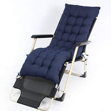 Yzzlh - Cuscino di ricambio per sedia reclinabile da giardino, spesso imbottito, per viaggio/vacanza/interno/esterno (blu navy)