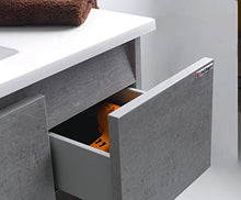 mazzoni Mobile da Bagno Sospeso 100cm Maiorca Light 2+2 Grigio Cemento