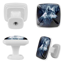 Lupo di notte 4 PCS Pomelli per Porta, Pomolo per Mobile, Pomelli per Mobili con Viti, Maniglia per Armadietto, Pomelli per Porta, Pomelli per Cassetti per Porta, Armadio, Cassetto e Credenza