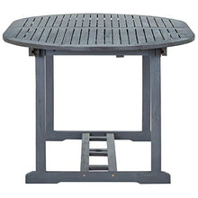 vidaXL Set da Pranzo per Giardino 7 pz Legno Massello di Acacia Grigio