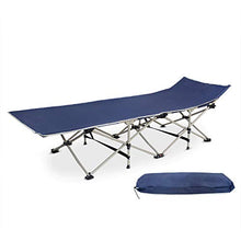 Todeco - Letto Pieghevole per Spiaggia, Lettino Regolabile - Materiale: Poliestere 600D, Tubi di Acciaio - Carico Massimo: 150 kg - 190 x 67 x 35 cm, Blu Navy