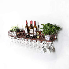 LULUVicky-Home - Portabicchieri da Bar e Vino Europeo in Ferro battuto da Appendere alla Parete