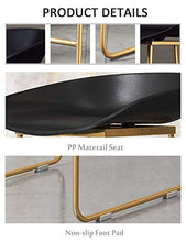 Sgabelli da Bar Sgabelli da Bar per la Colazione, Sgabello da Bar in Metallo con poggiapiedi Sedile in plastica Sgabello da Bar Casual Sedia da Bar per Il Nord Europa, Nero/Bianco