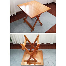 Attrezzatura domestica Tavolo pieghevole Tavoli da giardino Tavolo da pranzo Bambù Tavolo semplice Piccolo appartamento Casa portatile 4 persone Tavolo da pranzo Quadrato in legno massello (Dimensi
