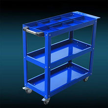 YIN YIN Carrello per Ripiani Passeggino for Ripiani, Carrello portautensili Flessibile Multi-Strato for movimentazione Auto, Porta Attrezzi in Metallo, Blu, 70X35X76CM Carrello a rulli