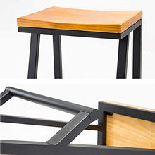 Sgabello Sedia Poggiapiedi di Legno Solido Bar Stool Retro Restaurant Metallo di Alta Sgabello Tempo Libero Ferro Battuto Cafe Tea Shop Bar Sgabello Sedia Designer QAF1010 (Size : Hight: 85cm)