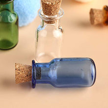 JIUYUE Mini bottiglie di vetro di colore carino bottiglie con sughero piccole bottiglie regalo minuscole fiale mix 7 colori