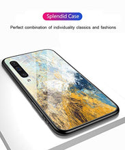 Suhctup Compatibile con Samsung Galaxy A10 / Galaxy M10 Custodia Protettiva in Vetro Temperato 9H + Cornice Paraurti in TPU Silicone Morbido Assorbimento Degli Urti a 360 Gradi Protezione -Pittura