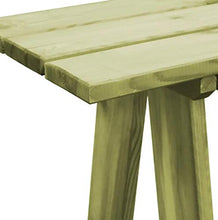 Zerone- Panchina da Giardino Moderna 170 Cm in Legno di Pino Impregnato,Panca da Giardino Senza Schienale Verde,Resistente agli Agenti Atmosferici e Adatta all'Uso all'Aperto