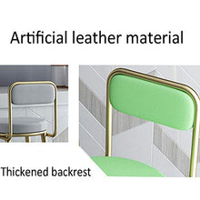Sgabello Alto, Sgabello da Bar, Schienale, Sedia da scrivania, seggiolone per Uso Domestico, Sgabello da Bar Semplice e Leggero, Sedia da Bar