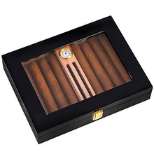 CNBPLS Sicurezza Mini Uomo Portatile Cigar Black Box Portasigarette, Cigar Idratante creatività Cigarette Box Humidor