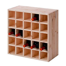 Zeller 13172 Portabottiglie di Vino, Legno, Beige, 52x25x52 cm