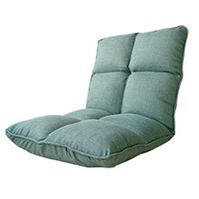 Divano pigro poltrona singola tatami divano letto balcone camera da letto piccolo divano letto singolo poltroncina multifunzione sul letto pieghevole morbida e confortevole ( Color : Cyan )