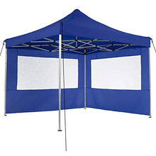 TecTake 800686 Gazebo Richiudibile 3x3 m Pieghevole a Fisarmonica, Alluminio, 100% Impermeabile, con 4 Parti Laterali, Picchetti e Sacca - Diversi Colori – (Blu | No. 403155)
