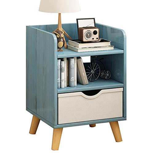 Comodini Decorazione Famiglie Addensare da Terra Storage Box di pompaggio Assemblea Soggiorno Studio Corridoio Camera Multifunzione Locker MUMUJIN (Color : Blue)