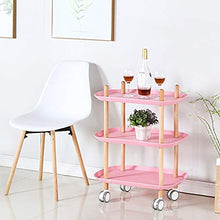 YIN YIN Carrello per ripiani Carrello for scaffali, attrezzatura di bellezza in plastica cremagliera a tre strati grande capacità cucina multifunzione soggiorno camera da letto salone di bellezza crem