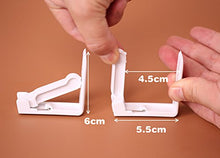 Wonque - Set di 8 clip per tovaglia in acciaio INOX a triangolo, con clip anti-spostamento
