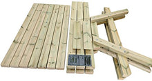 MG Timber Products - Tavolo da picnic in legno massiccio di sequoia svedese, 1,8 m Trattato a pressione per resistere alle intemperie per 15 anni. Estremamente resistente e robusto.