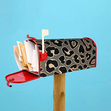 Design leopardo senza cuciture in oro e vettoriale progettato appositamente per cassetta delle poste, copertura per cassetta postale per giardino, giardino, cortile, dimensioni standard 51 x 45 cm