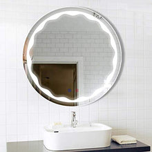 ZRZJBX Bathroom Mirror Specchio, Specchi per Luce LED da Bagno, Specchio da Parete Tondo Retroilluminato Touch Antiappannamento E Antideflagrante