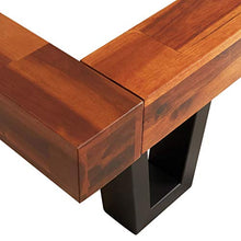 FAMIROSA Giroletto con Bordi Vivi in Legno Massello di Acacia 90 cm