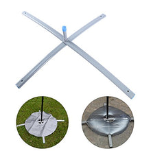 Amarine Made Bandiera palo con Base Esterna pubblicità Bandiera Banner Beach Flag Peso Tubo Peso Base per ombrellone Bandiere Spiaggia ombrellone (Base)