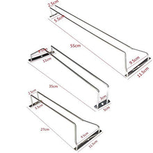 Aomerrt 27/35 / 55cm 3 Dimensioni Supporto per calici per portabottiglie in Vetro da Vino sotto Il Mobile Home Bar Pub, 27CM
