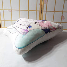 XKMY Kobayashi san Chi no cameriera drago cuscino giocattolo Anime KannaKamui breve peluche farcito carino ragazza bambola double face federa 50 cm cuscino
